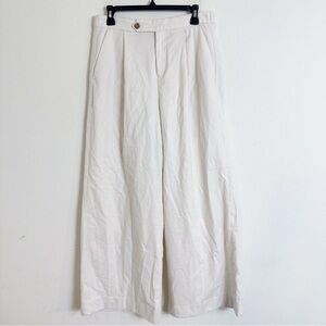 Banana Republic Wide Leg ivory trouser Pants